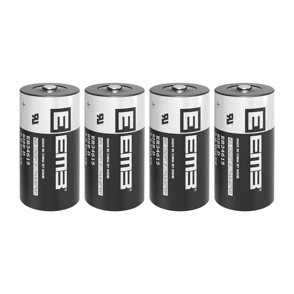  EEMB 4Pack ER34615 D Cell Batteries 3.6V Lithium