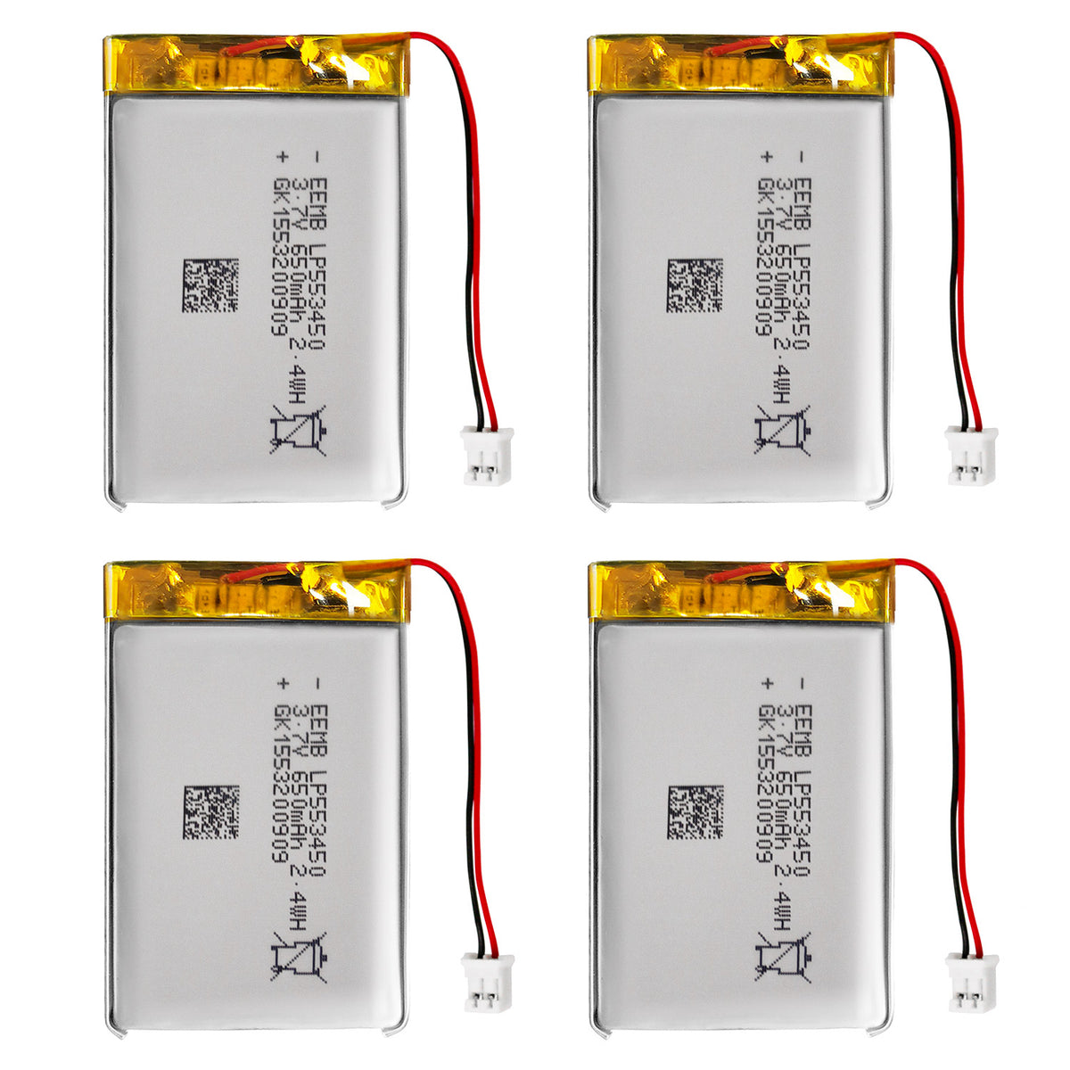 LP553450 -- 3.7V 650mAh