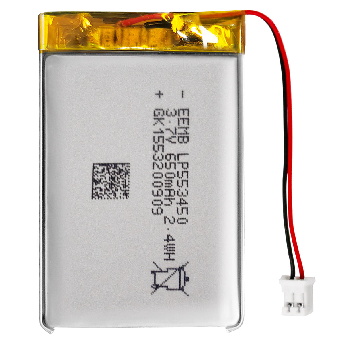 LP553450 -- 3.7V 650mAh